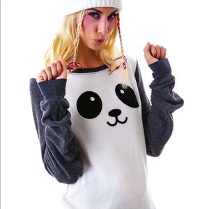 Wildfox Panda Sweatshirt Medium Like New